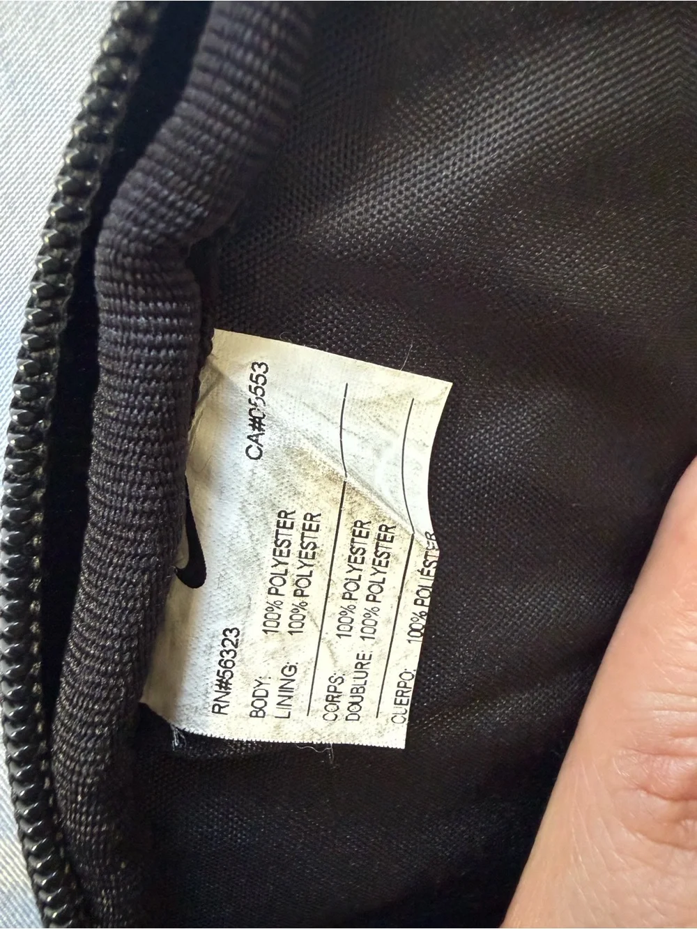 Nike Black Backpack with White Swoosh Logo